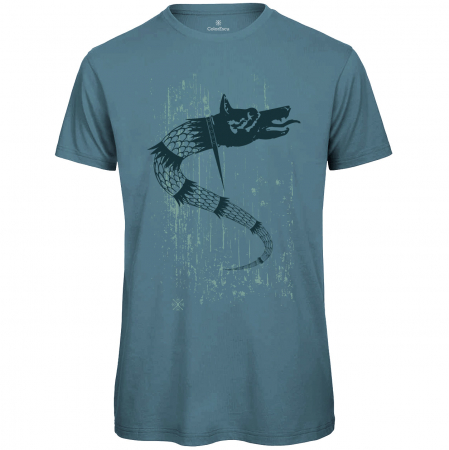 Tricou Lupul Dacic, bărbat, culoare verde tucoaz, CDAC114