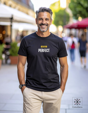 Tricou Mai mult ca perfect, bărbat, culoare neagră CT66 [2]