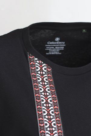 Tricou Motive Țesute, CRP94, barbat, culoare neagră [2]