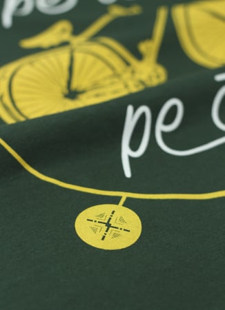 Tricou Pe ici, Pe colo, bărbat, culoare verde CT18 [3]
