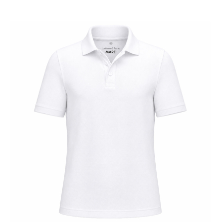 Tricou polo, copii, mesaj secret ''Mă fac eu mare'', culoare albă CT91 [1]