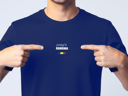 Tricou „Produs în România”, culoare bleumarin, CRP350 - 4XL [1]