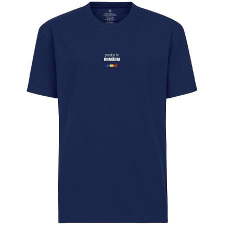 Îmbrăcăminte România - Tricou „Produs în România”, culoare bleumarin, CRP350 - 4XL