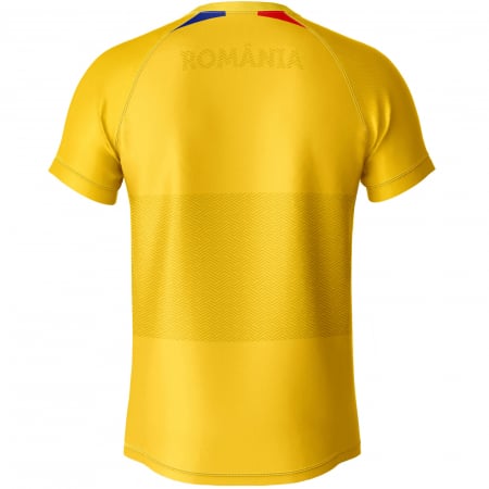 Tricou România CS15, material tehnic sport, bărbat, culoare galbenă [1]