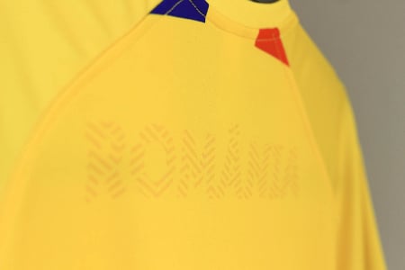Tricou România, material tehnic sport, damă, culoare galbenă, CS17 [2]