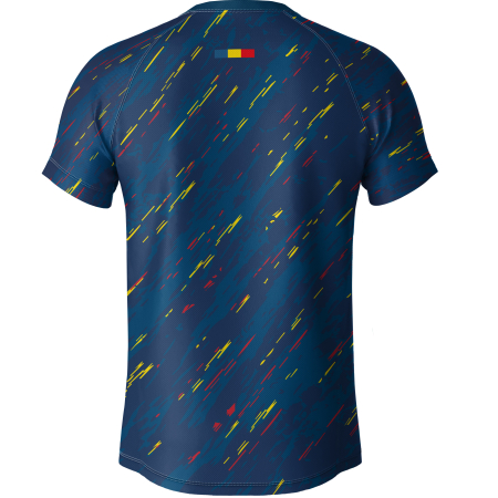 Tricou România, material tehnic sport, bărbat, culoare albastru CS58 [1]