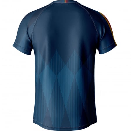 Tricou România CS10, material tehnic sport, culoare bleumarin [1]