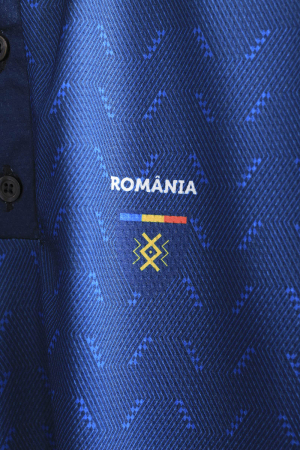 Tricou România polo, material tehnic sport, culoare bleumarin, CS21 [1]