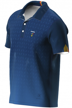 Tricou România polo, material tehnic sport, culoare bleumarin, CS21 [1]