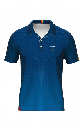 Tricou România polo, material tehnic sport, culoare bleumarin, CS21 [5]