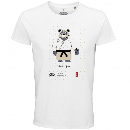 Tricou Sensei Ippon Judo 4 ID, culoare albă, CT62 [0]