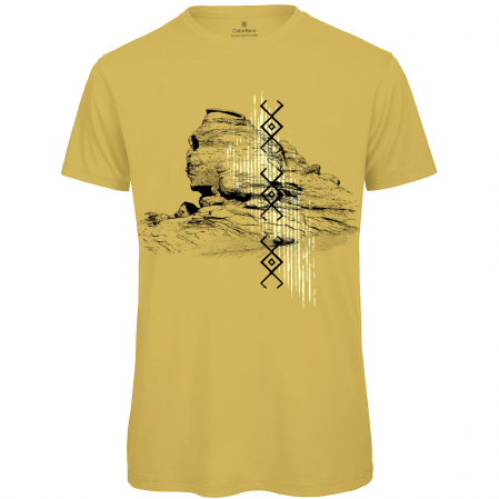 Idei de cadou - Tricou Sfinx România, bărbat, culoare galben muștar, CRP107