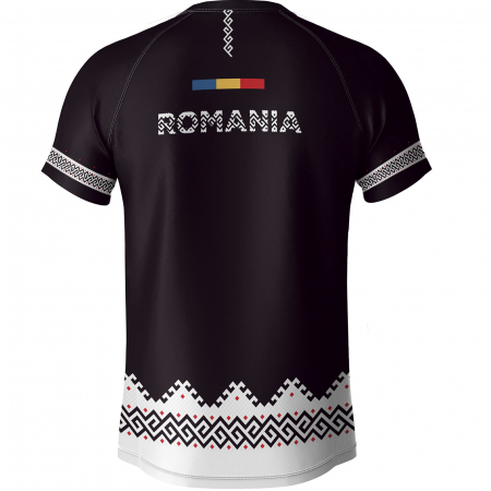 Tricou Simbol România, material tehnic sport, bărbat, culoare neagră, CS24 [1]
