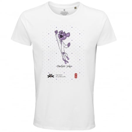 Tricouri Judo 4 ID - Tricou Pantera Judu4ID, culoare albă, CT61
