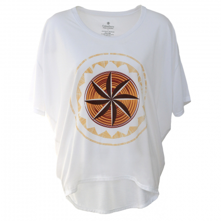 Colecții - Tricou Simbol Tradiții, damă, culoare albă, CIR125
