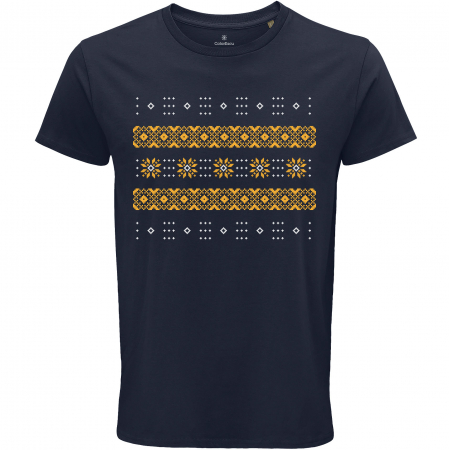 Tricouri bărbați - Tricou Tradițional, bărbat, culoare bleumarin, CRP109