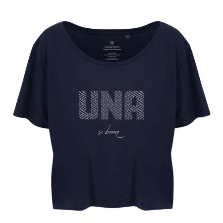 Idei de cadou - Tricou Una și bună, damă, culoare bleumarin, CT53