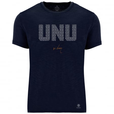 Tricou Unu și Bun, bărbat, culoare bleumarin, CT42
