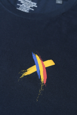 Tricou X România, bărbat, culoare bleumarin, CRP120 [1]