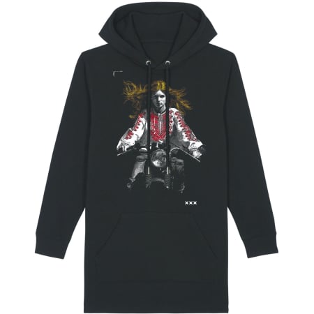 Simboluri tradiționale reinterpretate - Tunică FantezIE, damă, culoare neagră CIR154