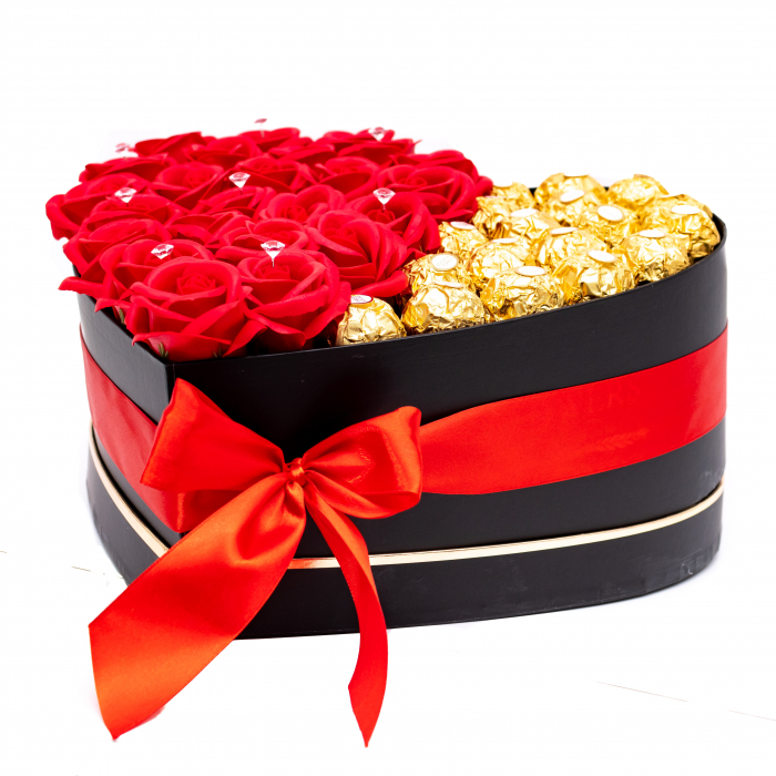 Aranjament Floral Red Ferrero Rocher Love [4]