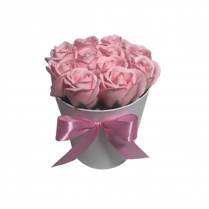 Trandafiri Pink In Cutie Rotunda [1]