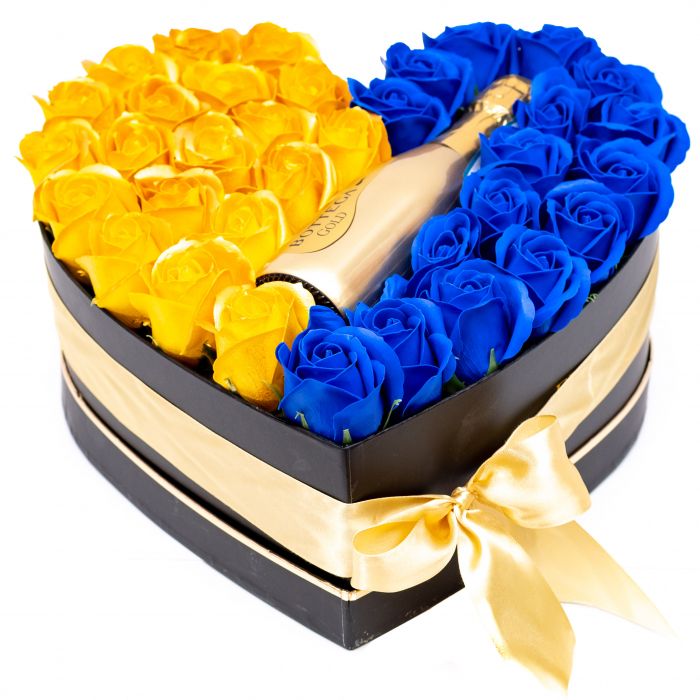 Aranjament Floral Bottega Blue And Gold [1]