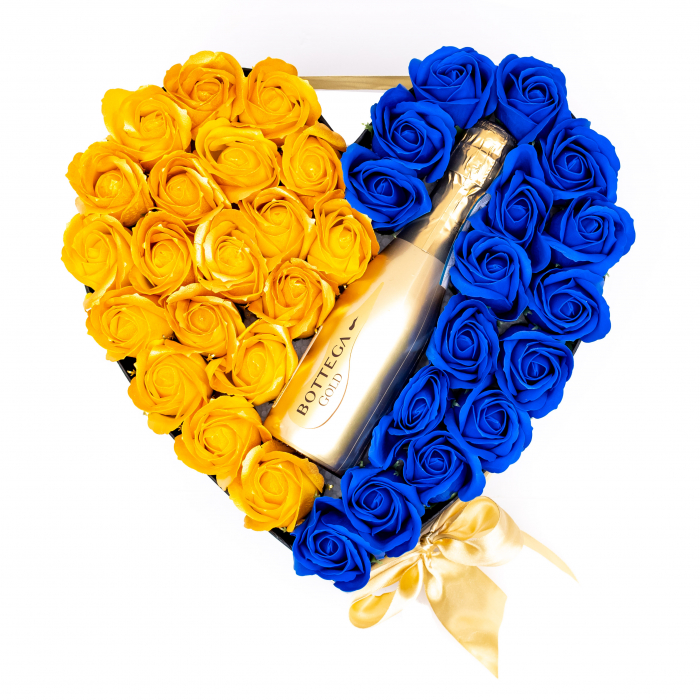 Aranjament Floral Bottega Blue And Gold [2]
