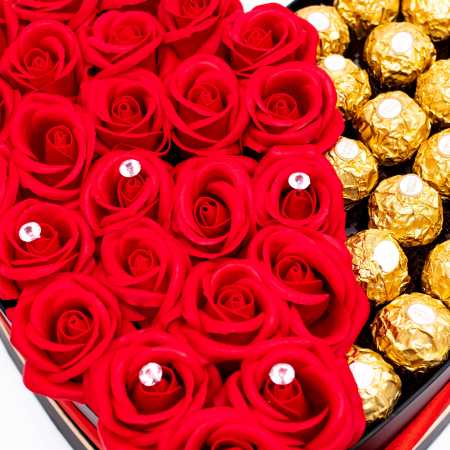 Aranjament Floral Red Ferrero Rocher Love [1]