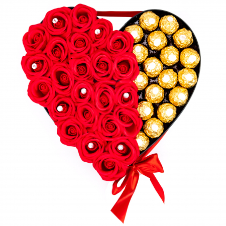 Aranjament Floral Red Ferrero Rocher Love [2]