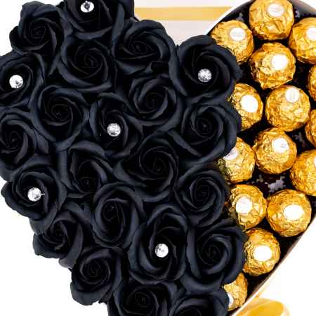 Aranjament Floral Black Ferrero Rocher Love [1]
