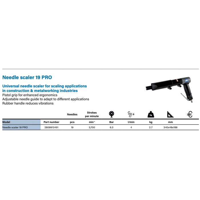 ABAC Needle scaler 19 PRO - [2]