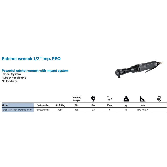 ABAC Ratchet wrench 1/2 "Imp. PRO - 169 EURO FARA TVA [2]