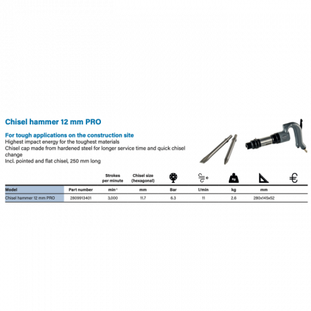 ABAC Chisel hammer 12 mm PRO [1]