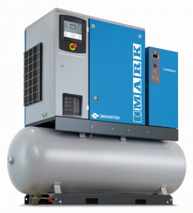 Compresoare industriale - COMPRESOR CU SURUB RMA 7,5 kW  TURATIE VARIABILA CU USCATOR SI REZERVOR   - 7850 EURO FARA TVA