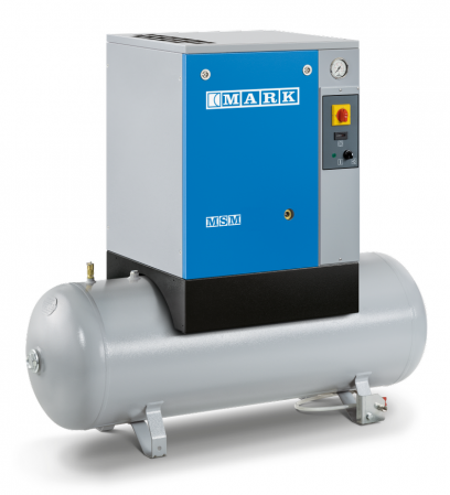 Compresoare industriale - COMPRESOR CU SURUB MSM 3 kW MONTAT PE REZERVOR -