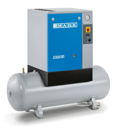 Compresoare industriale - COMPRESOR CU SURUB MSM 4 kW MONTAT PE REZERVOR -