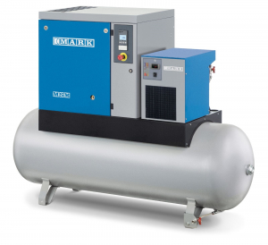 Compresoare industriale - COMPRESOR CU SURUB  MSM 11 kW MONTAT PE REZERVOR CU USCATOR SI FILTRE 5840 EURO FARA TVA
