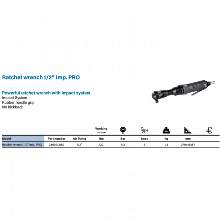 ABAC Ratchet wrench 1/2 "Imp. PRO - 169 EURO FARA TVA [1]