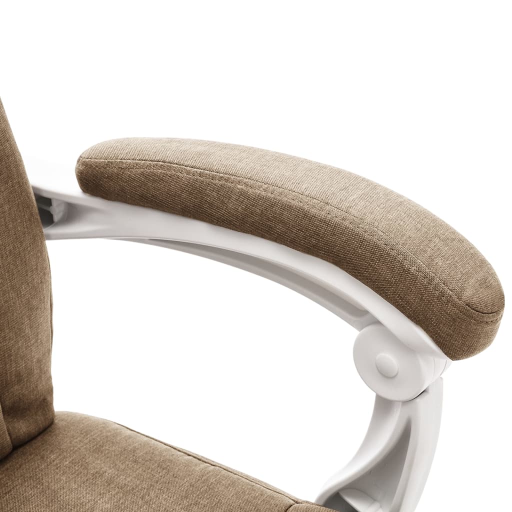 Scaun de birou cu masaj, gri taupe, material textil [8]