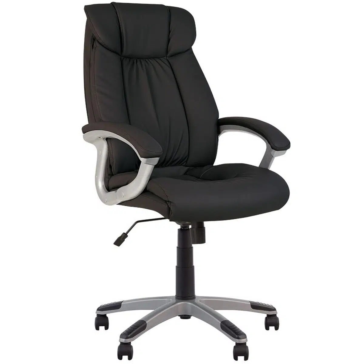 Scaun directorial VENTA, Negru, piele ecologica [1]