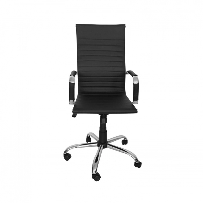 Scaun de birou ODESSA, cu brate, ajustabil,piele ecologica, Negru [2]