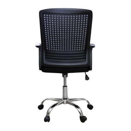 Scaun de birou ergonomic HEXI, mesh, negru/albastru [4]