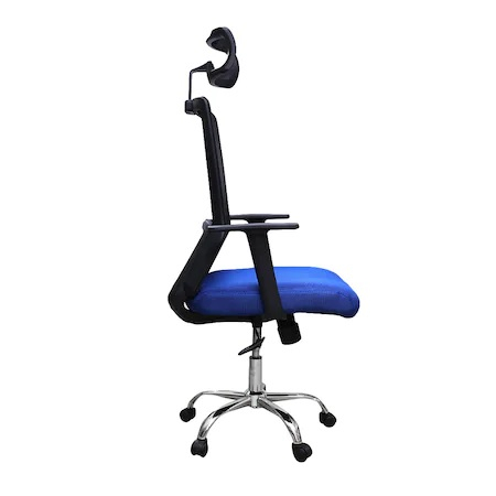 Scaun de birou ergonomic HELSINKI, mesh, albastru/negru [3]