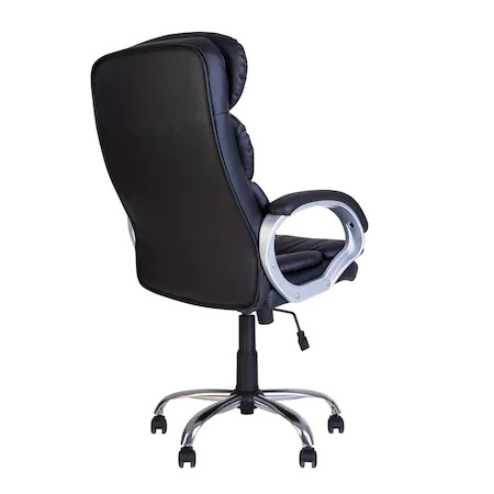 Scaun directorial BUFFO, piele ecologica, negru [4]