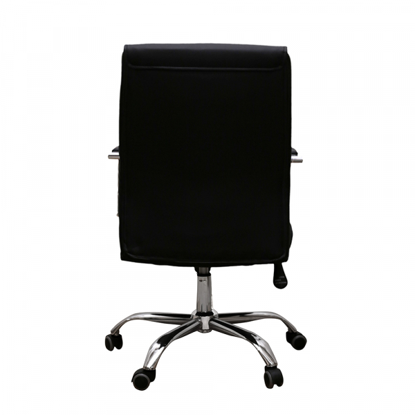 Scaun de birou HEDO, piele ecologica, Negru [4]