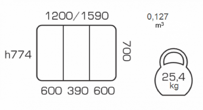Masa de bucatarie extensibila QUANTAS, 120(160)X70 cm, White [4]