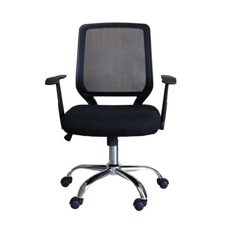 Scaun de birou ergonomic MAMBA, Mesh/Textil, Negru [2]