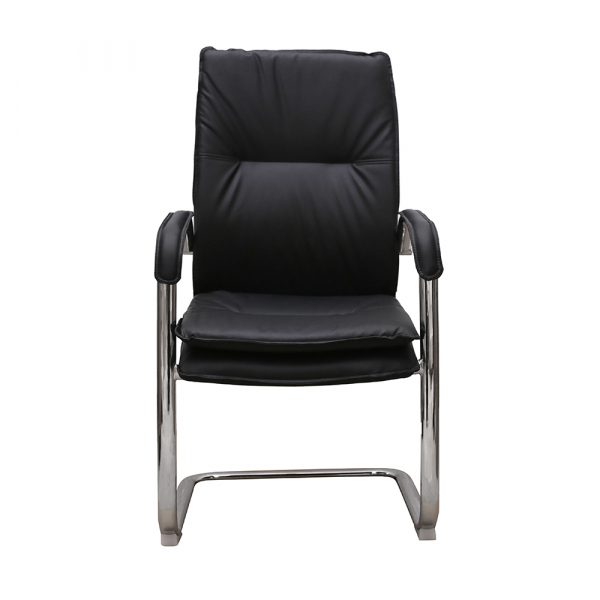 Scaun de vizitator VITARA CF, piele ecologica, negru [3]