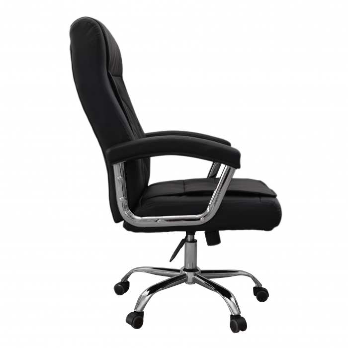 Scaun directorial HEVIS, piele ecologica, Negru [3]